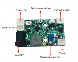 DC 12V 2A Buck Power Supply Module Voltage Converter for Laser 200mW-2W 405nm 445nm 450nm 520nm